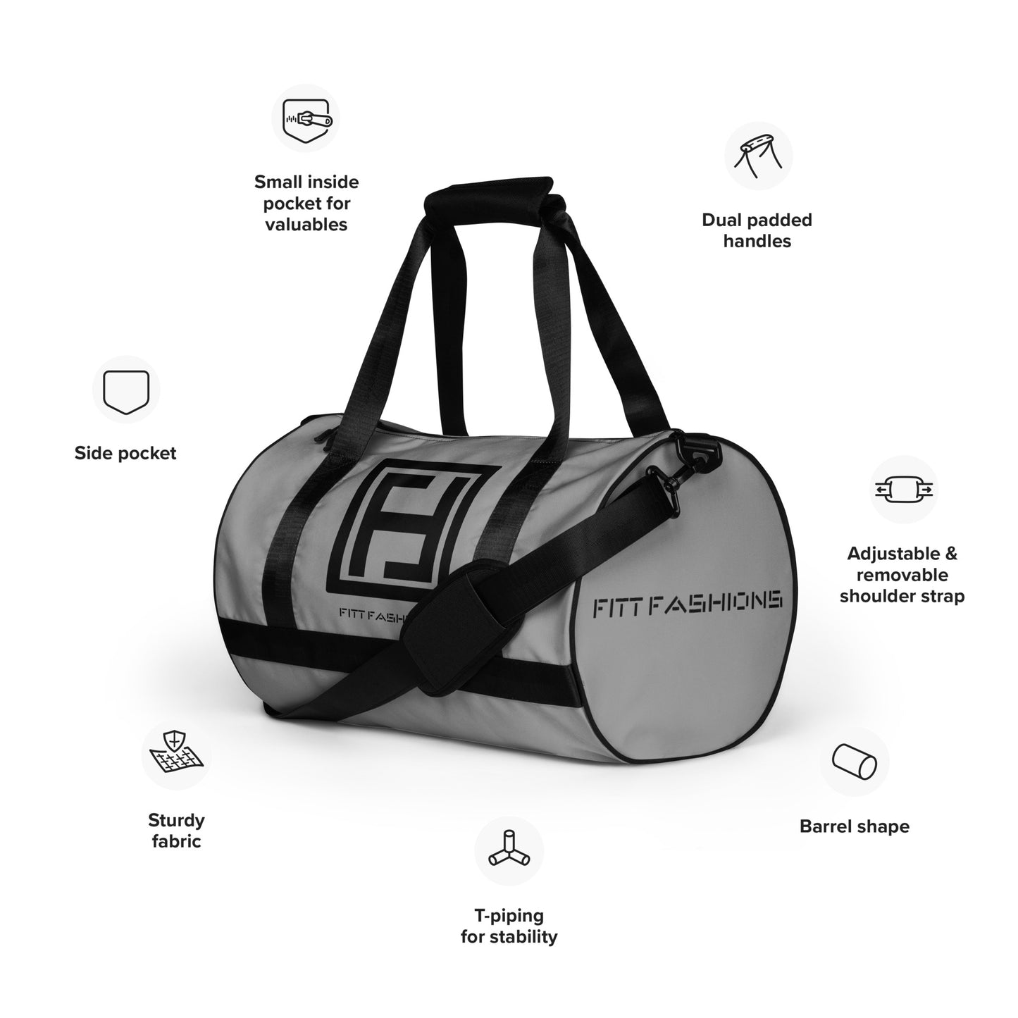 All-over print gym bag