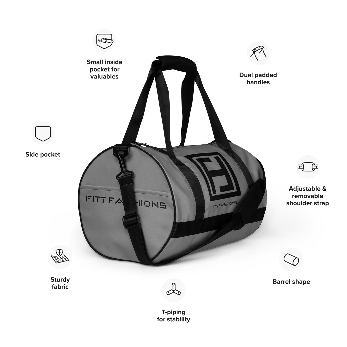 All-over print gym bag