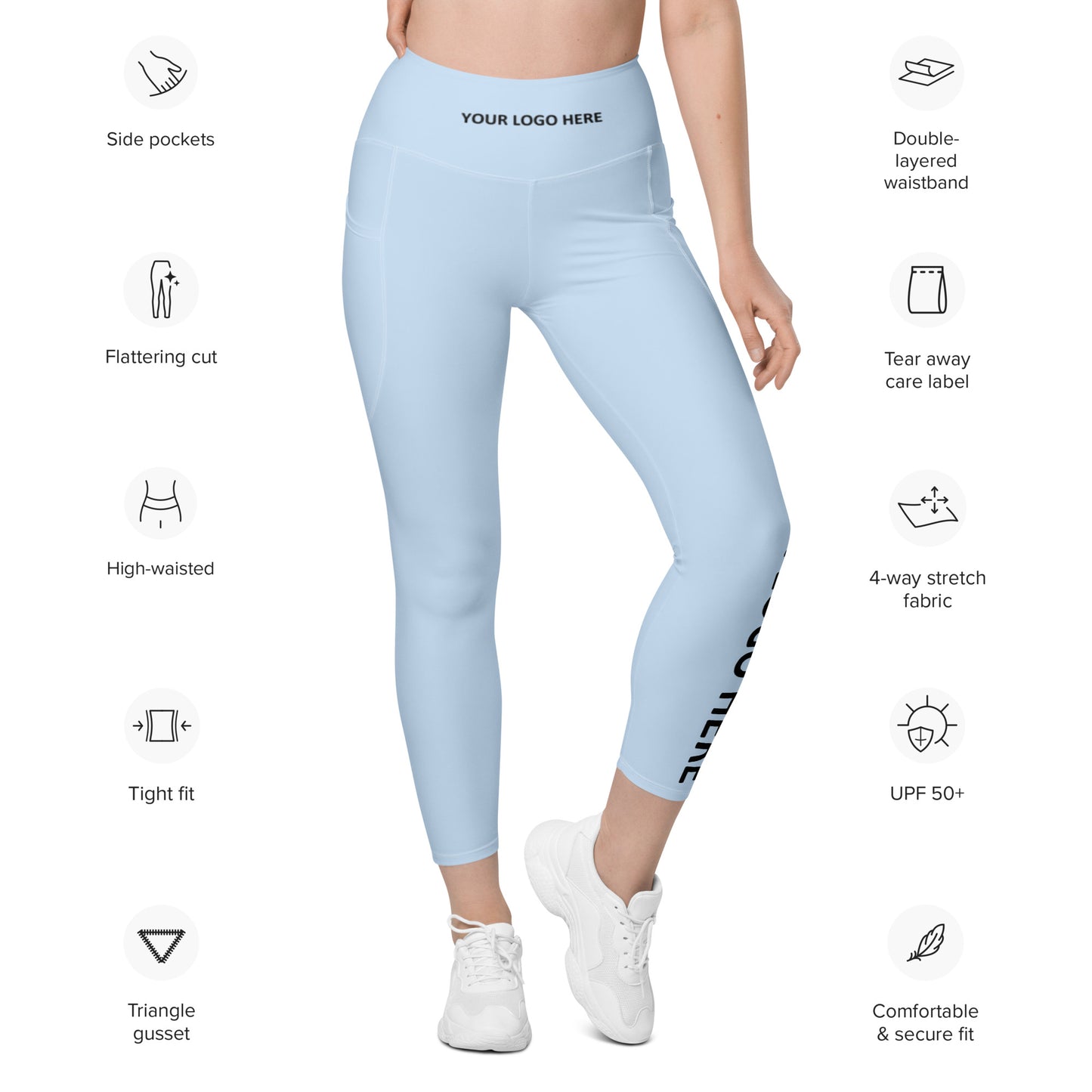 All-Over Print - Leggings with pockets