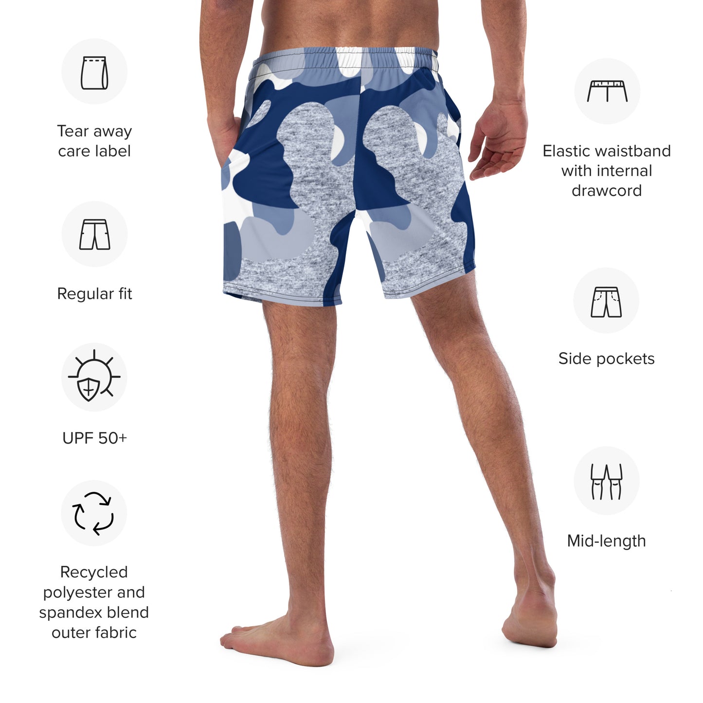 Men's Any Color/Pattern Swim Trunks