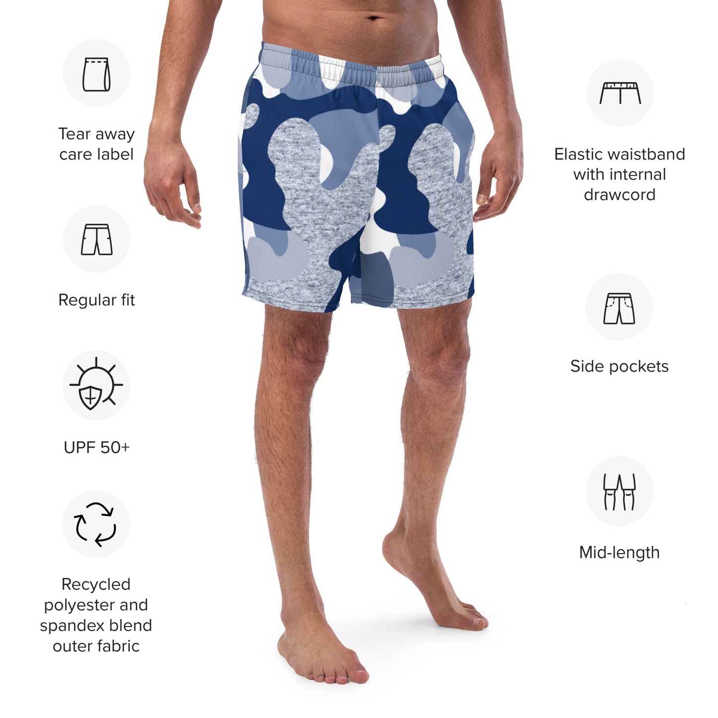 Men's Any Color/Pattern Swim Trunks