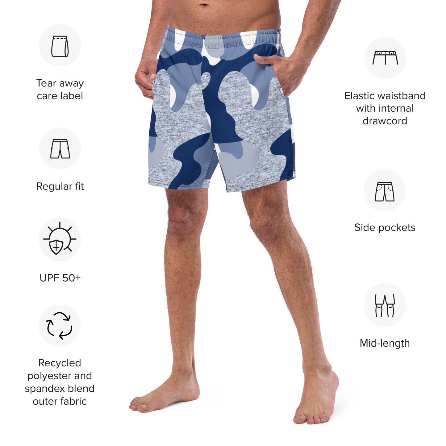 Men's Any Color/Pattern Swim Trunks