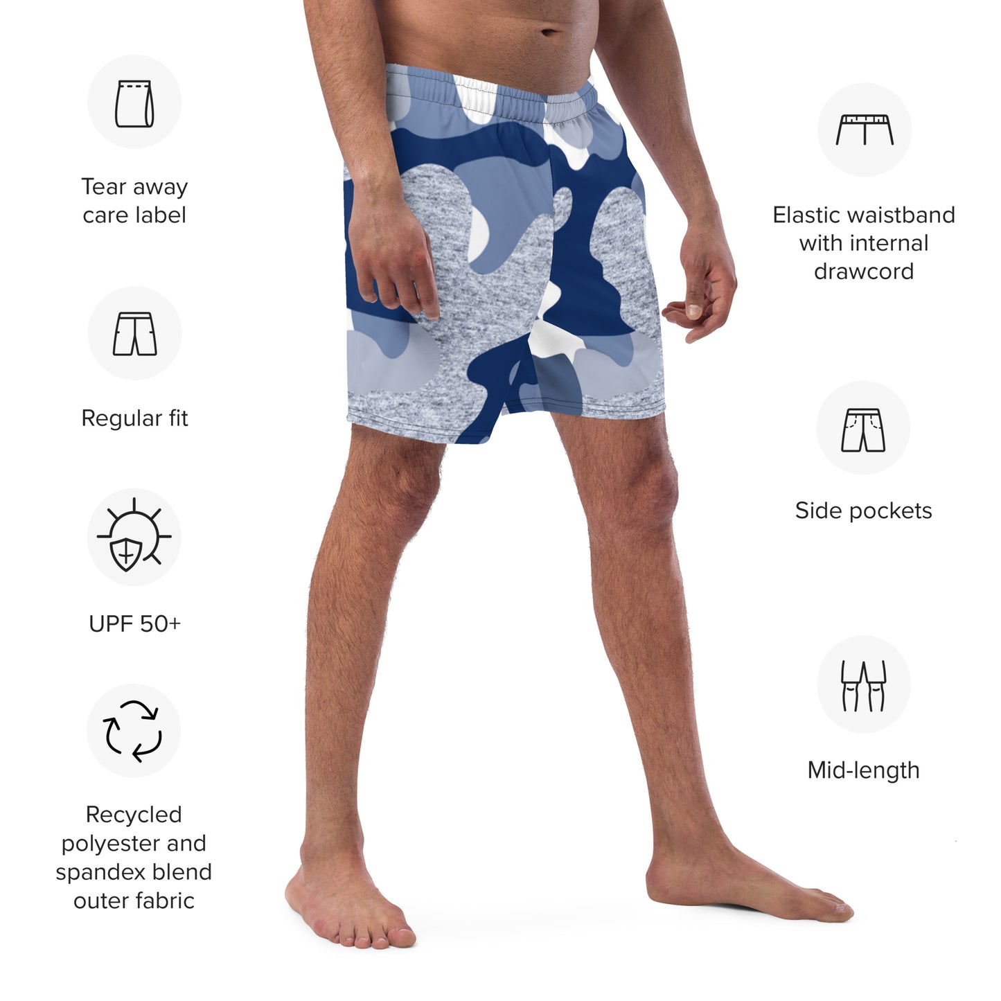 Men's Any Color/Pattern Swim Trunks