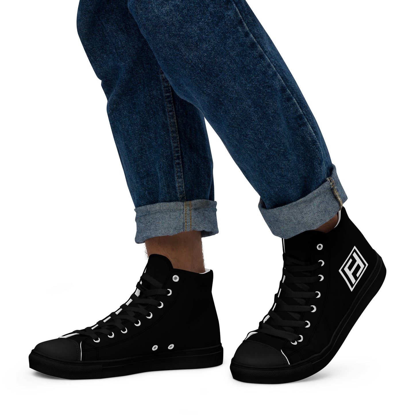 Men’s high top canvas shoes