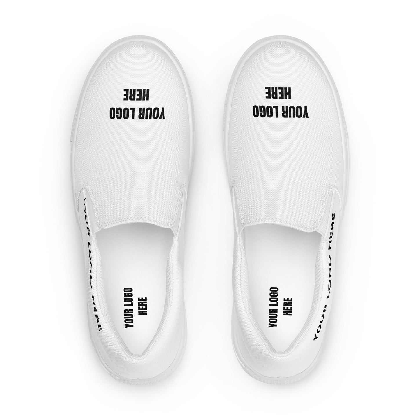 Slip-on canvas shoes - Comes as White Canvas