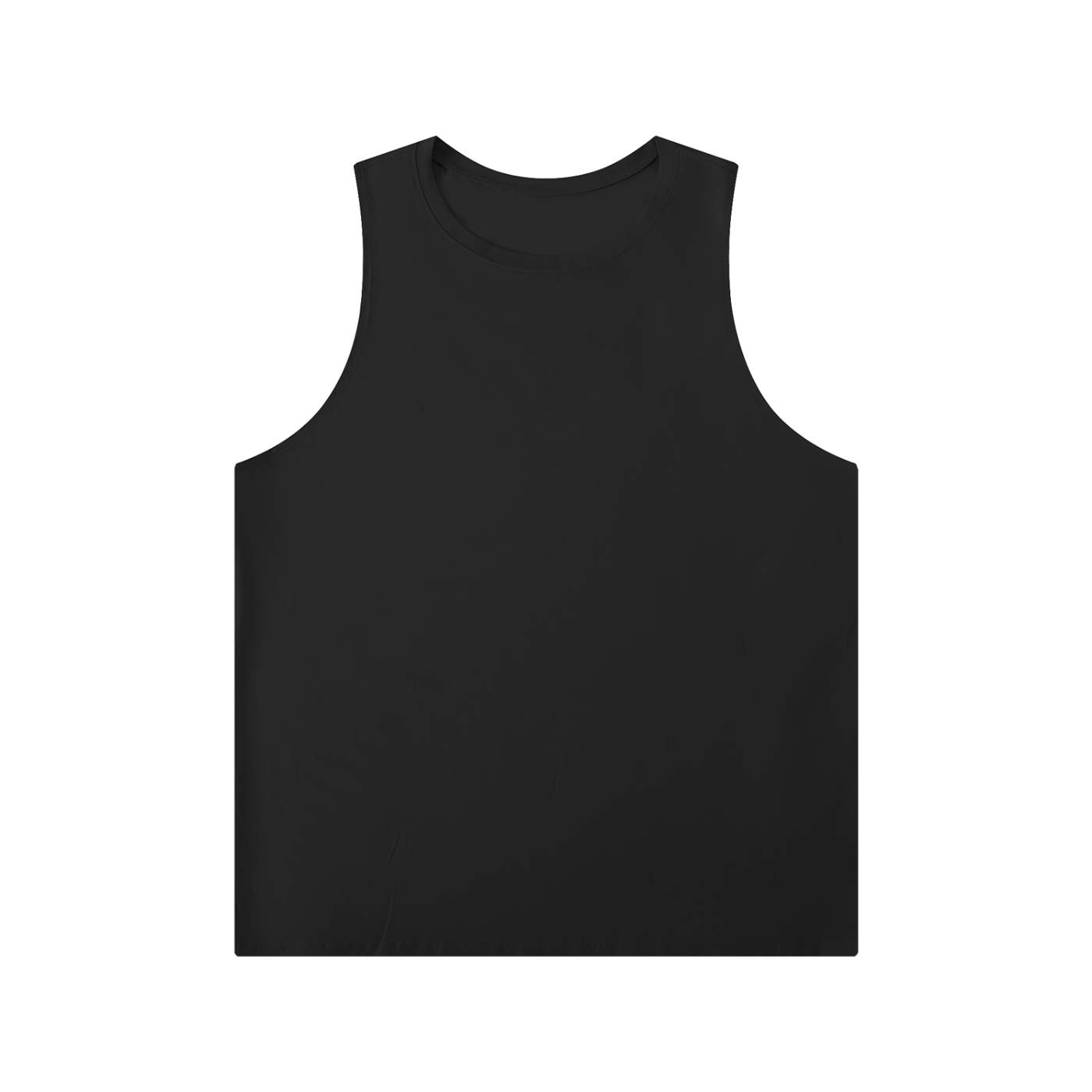 Men's Solid Color Crewneck Tank Top
