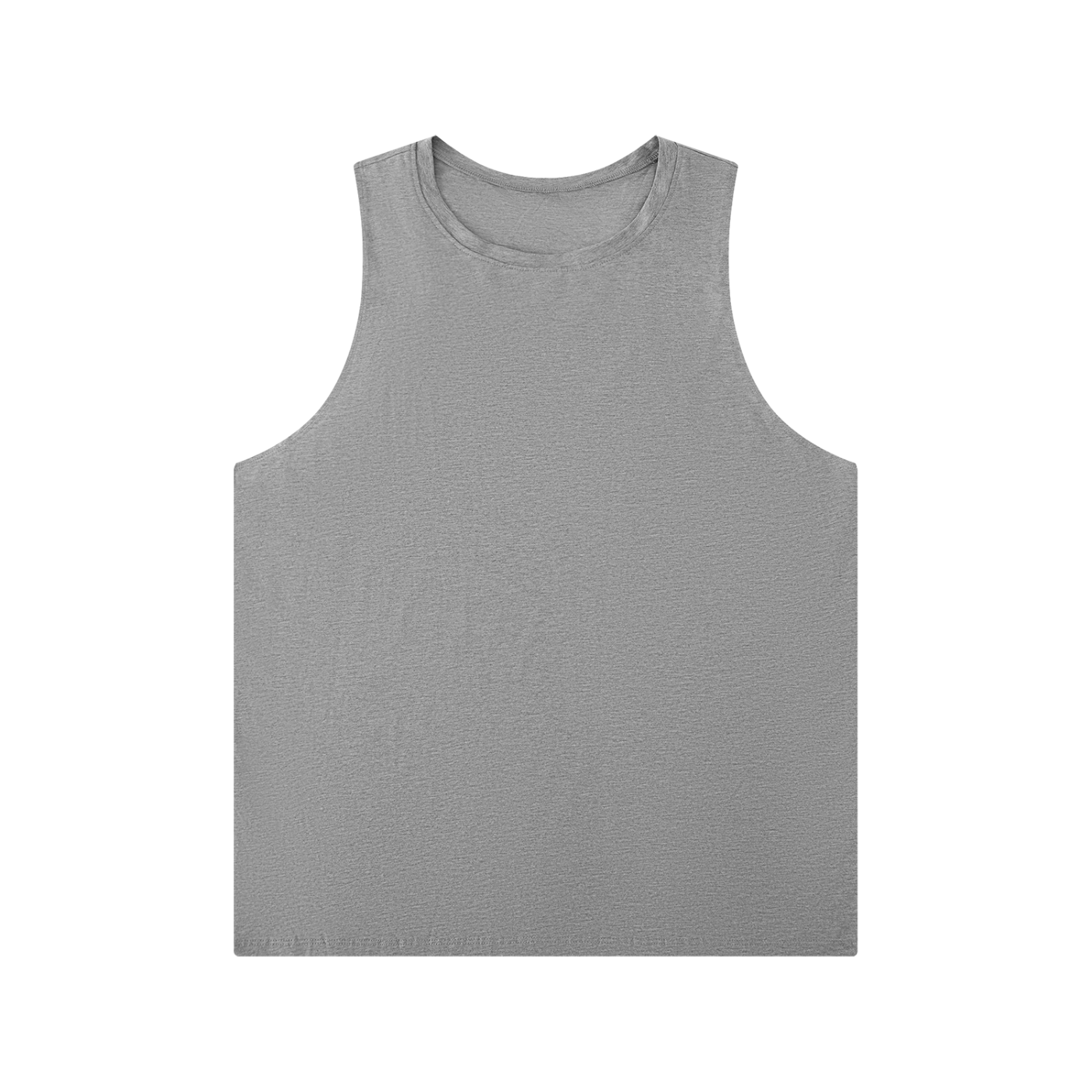 Men's Solid Color Crewneck Tank Top