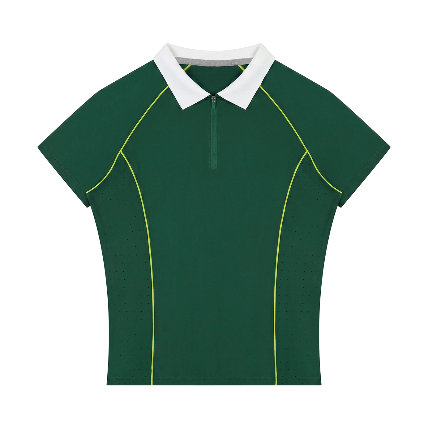 Women’s Slim Fit Quarter-Zip Polo Shirt