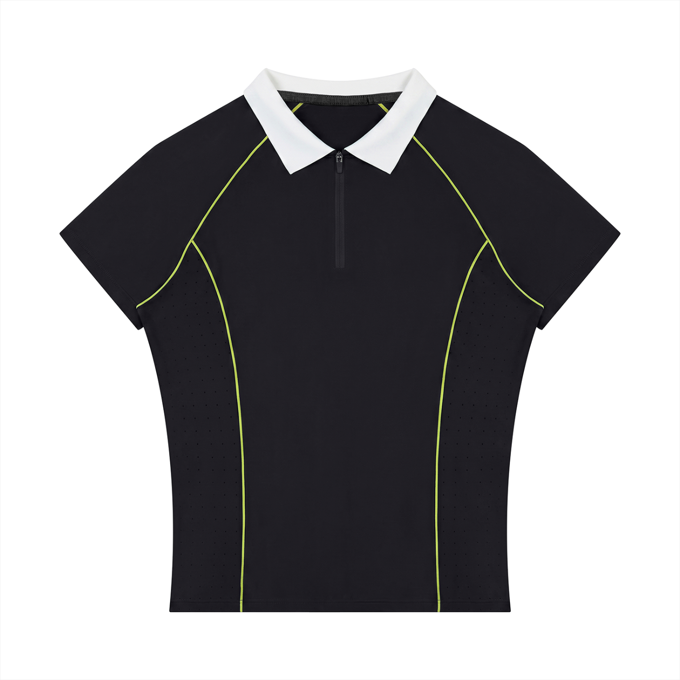 Women’s Slim Fit Quarter-Zip Polo Shirt