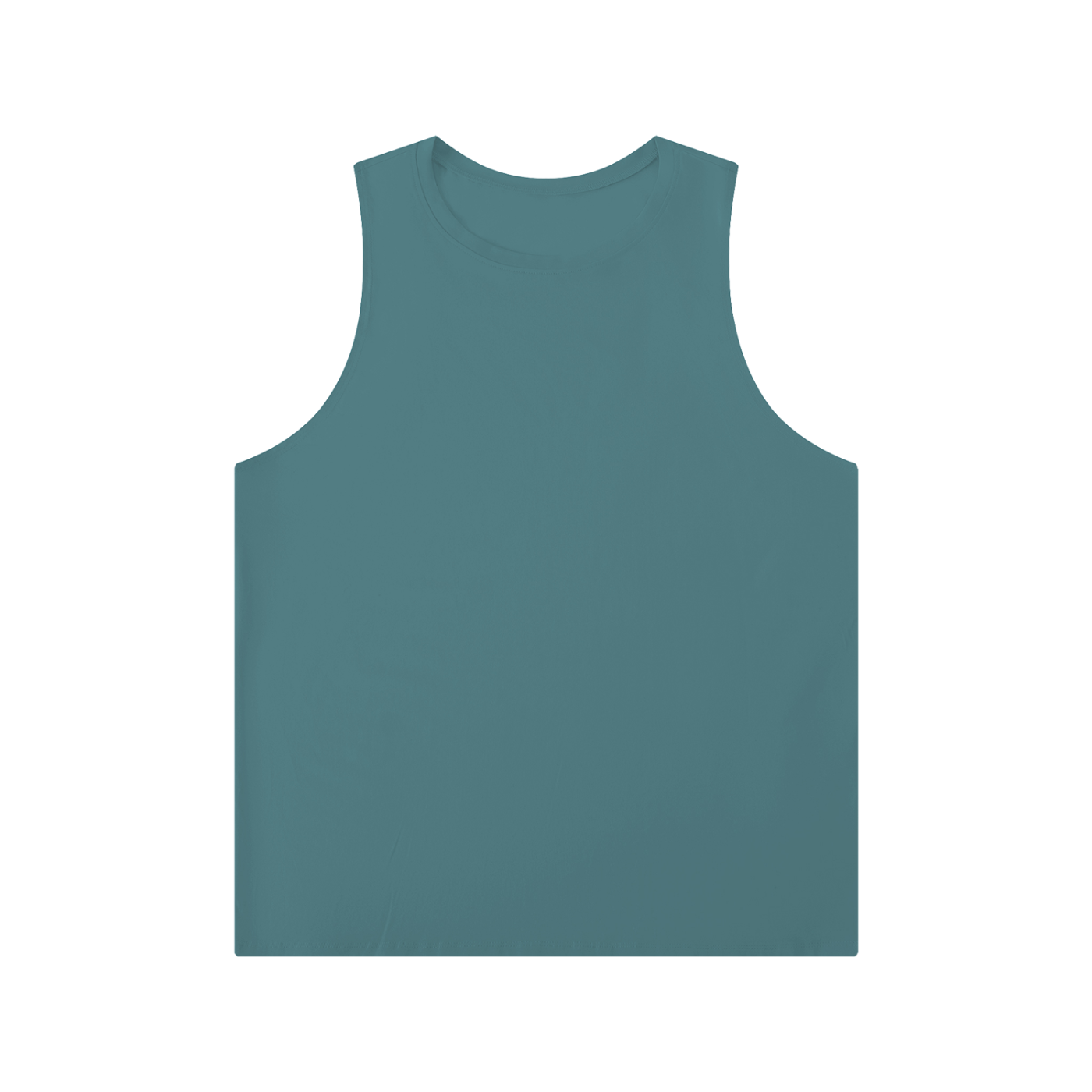Men's Solid Color Crewneck Tank Top