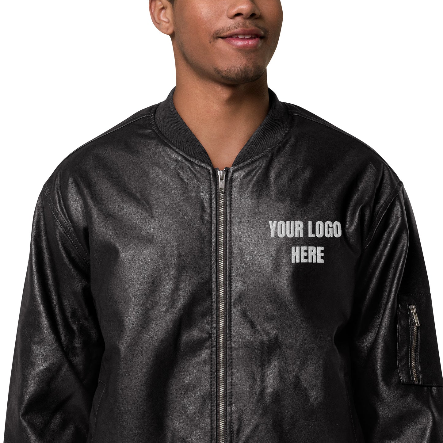 Leather Bomber Jacket