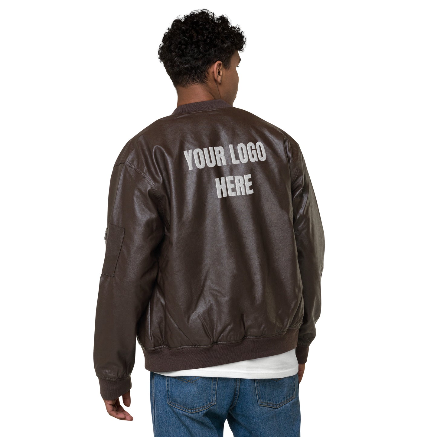 Leather Bomber Jacket