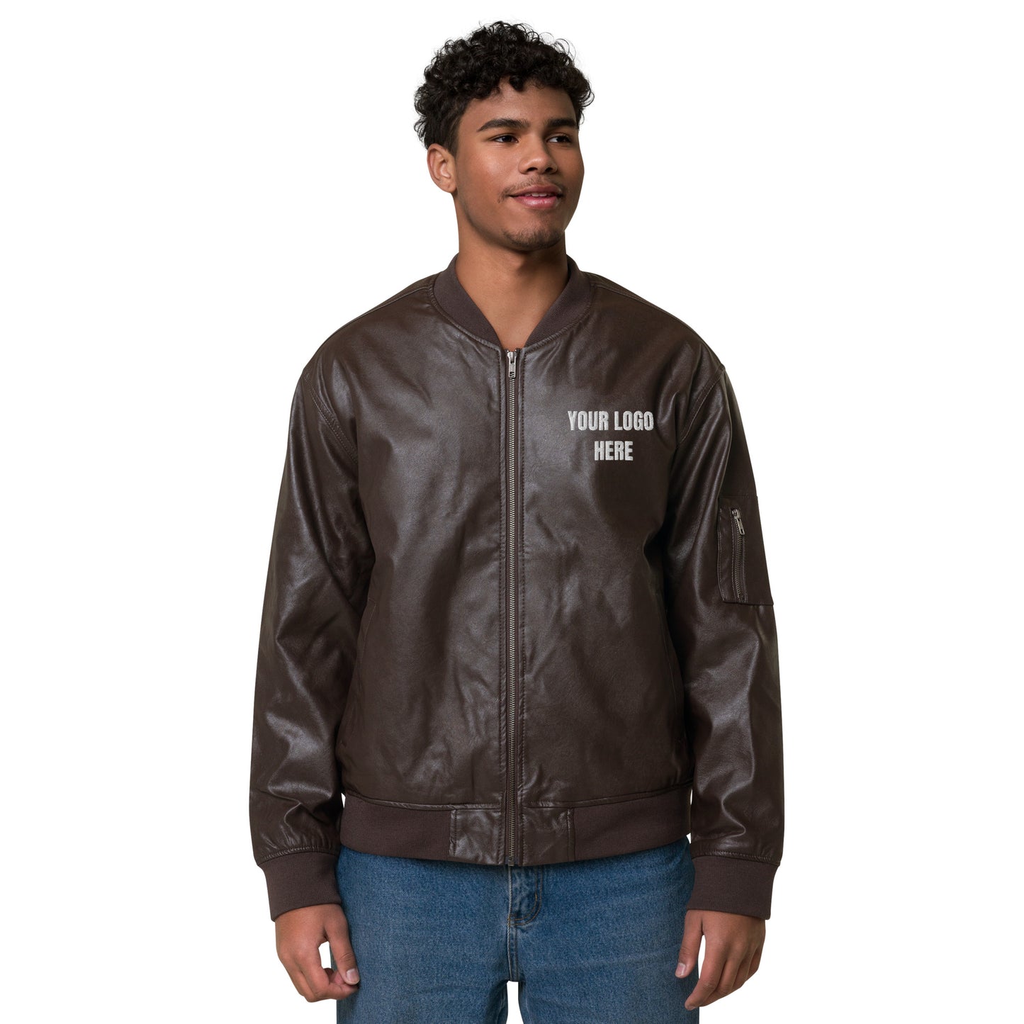 Leather Bomber Jacket