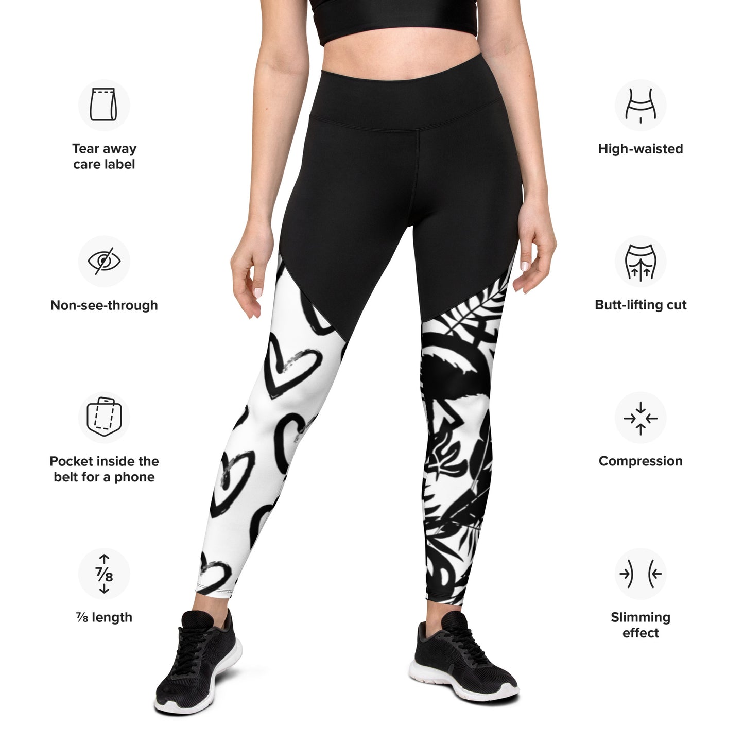 All-Over Print - Sports Leggings with Pocket