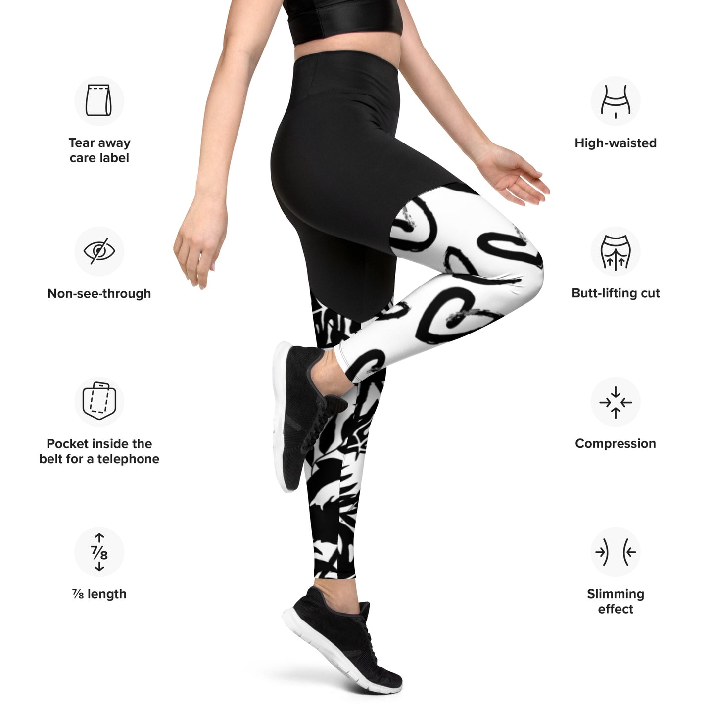 All-Over Print - Sports Leggings with Pocket