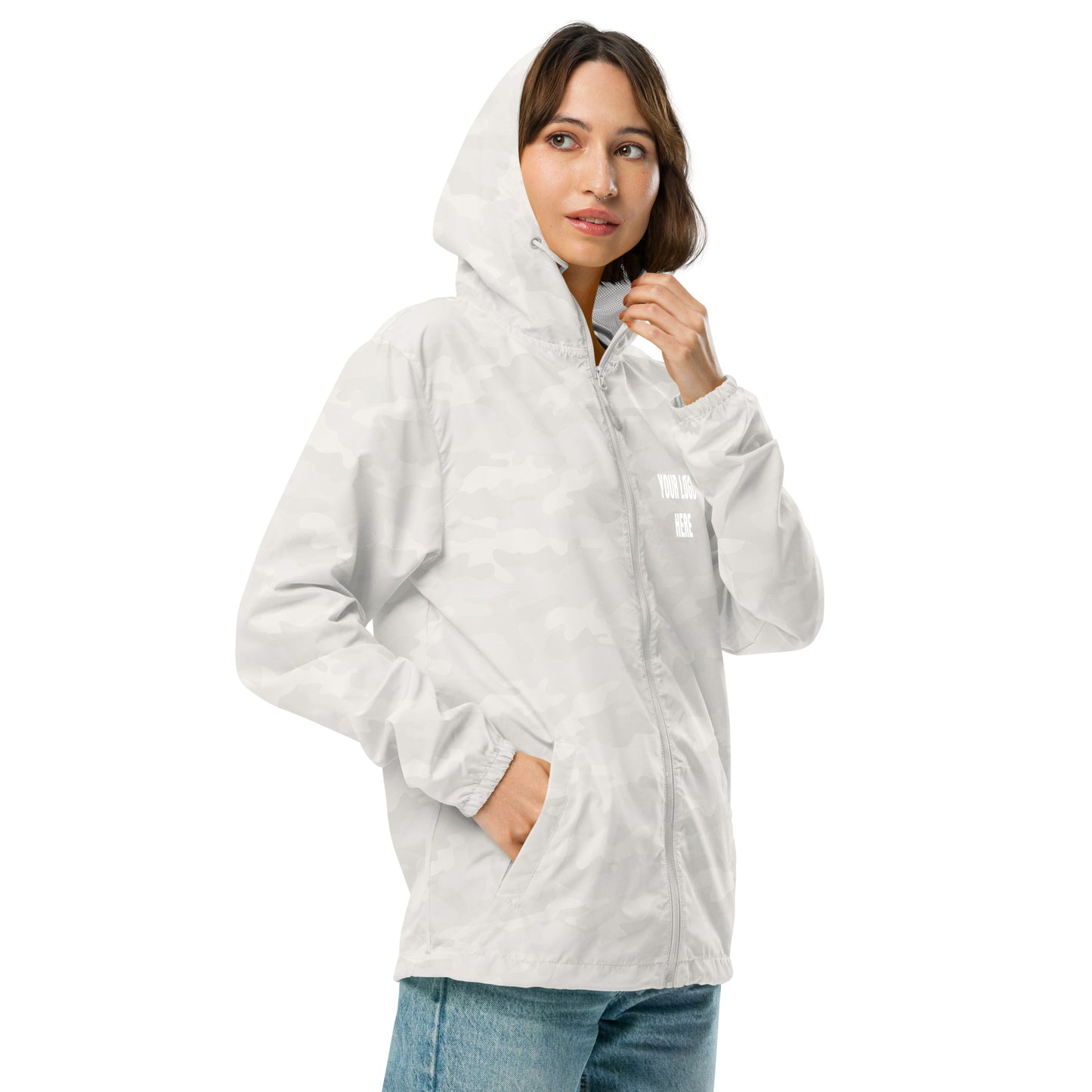 Unisex lightweight zip up windbreaker